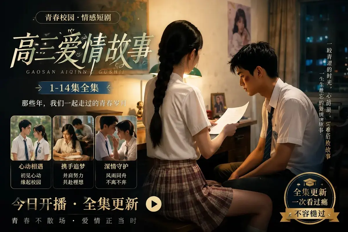 《高三爱情故事》AI短剧全集在线观看-高清未删减蓝光修复中字版-百度阿里云盘资源直链-零卡顿全程高能